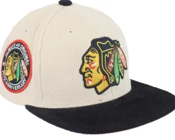 Online Mitchell & Ness Atlanta Hawks Team Cord Off White/Red Fitted - Beige