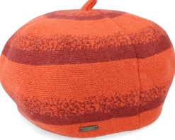 Berets-Brixton Audrey Darck Brick/Phoenix Orange Beret -