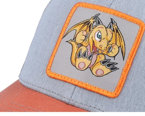 Trucker-Yu-Gi-Oh! Baby Dragon /Orange Trucker - Yu-Gi-Oh Grey