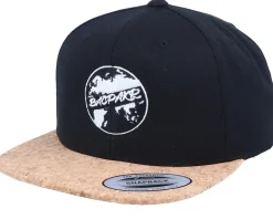Snapback-Bacpakr Cork Black Snapback -