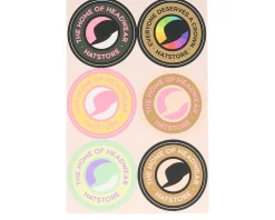 Accessories-Hatstore Badge Pastel Stickers -
