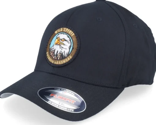 Flexfit-Wild Spirit Bald Eagle Logo Black Flexfit -