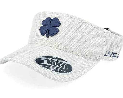 Visor-Black Clover Bamboo Oatmeal/Navy 110 Visor -