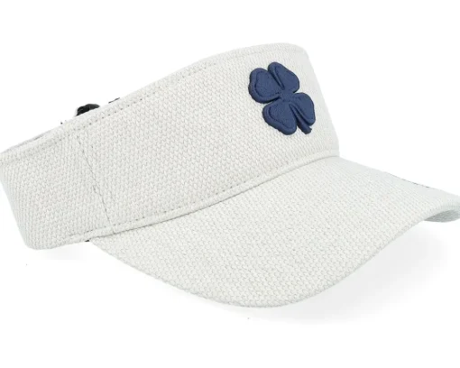 Visor-Black Clover Bamboo Oatmeal/Navy 110 Visor -
