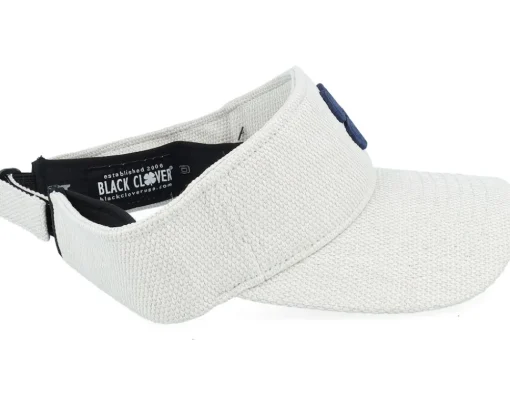 Visor-Black Clover Bamboo Oatmeal/Navy 110 Visor -