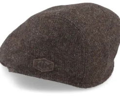 Online MJM Hats Bang El Wool Mix 88 Brown Flat Cap -