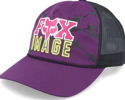 Fashion Fox Barb Wire Hat Ultra Violet/Black Trucker -