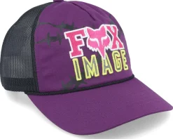 Fashion Fox Barb Wire Hat Ultra Violet/Black Trucker -