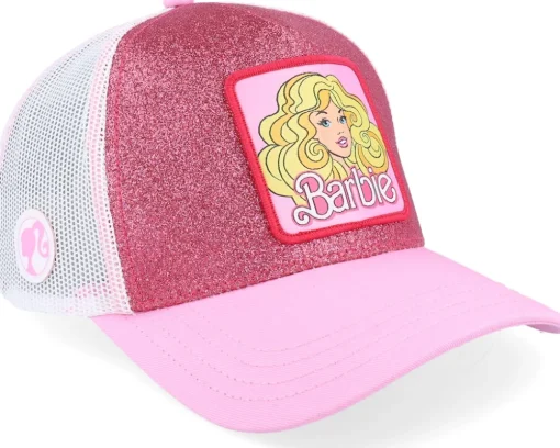 Trucker-Capslab Barbie White/Pink A-Frame Trucker -