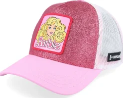 Trucker-Capslab Barbie White/Pink A-Frame Trucker -