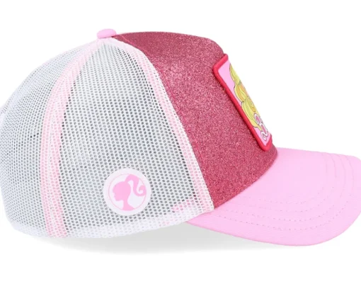 Trucker-Capslab Barbie White/Pink A-Frame Trucker -