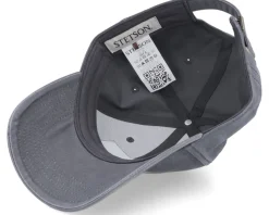 Adjustable-Stetson Baseball Cap Cotton Grey Adjustable -