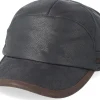 New Stetson Baseball Cap Cow Hide Brown Ear Flap -