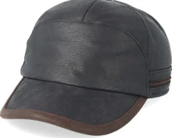 New Stetson Baseball Cap Cow Hide Brown Ear Flap -