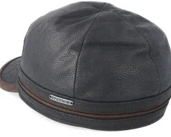 New Stetson Baseball Cap Cow Hide Brown Ear Flap -