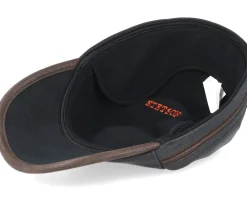 New Stetson Baseball Cap Cow Hide Brown Ear Flap -
