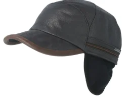 New Stetson Baseball Cap Cow Hide Brown Ear Flap -