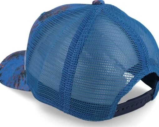 Trucker-Stetson Baseball Cap Organic Linen Sustainable Blue Trucker -