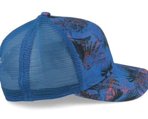 Trucker-Stetson Baseball Cap Organic Linen Sustainable Blue Trucker -