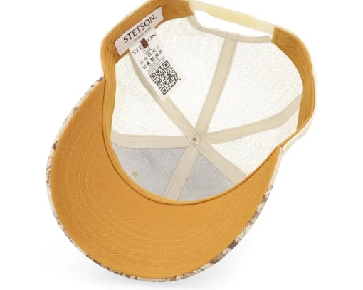 Trucker-Stetson Baseball Cap Organic Linen Sustainable Beige Trucker -