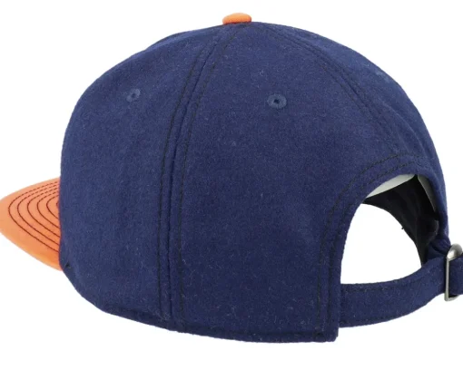 Snapback-Stetson Baseball Cap Retro Script 29 Navy/Orange Strapback - Blue