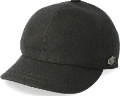 Best MJM Hats Baseball El 100% Eco Merino Wool Loden Dark Grey Fitted -