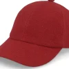 Dad Cap-MJM Hats Baseball Harris Tweed Red Dad Cap -