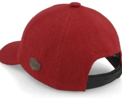 Dad Cap-MJM Hats Baseball Harris Tweed Red Dad Cap -