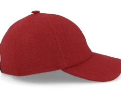 Dad Cap-MJM Hats Baseball Harris Tweed Red Dad Cap -