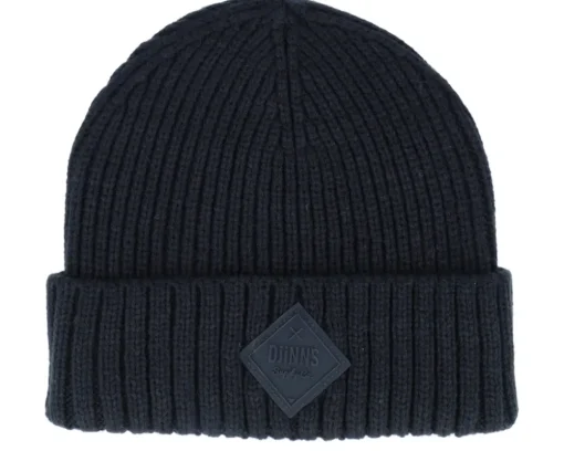 Sale Djinns Basic Beanie Rubber Rib Black Cuff -
