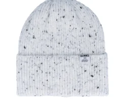 Cuff Beanies-Djinns Basic Beanie Spotted Knit-Off White/Black Cuff -