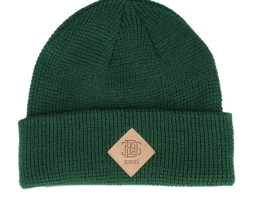 Cuff Beanies-Djinns Basic Beanie Waffle Waffle Cuff - Green