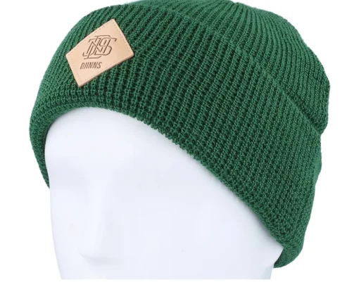 Cuff Beanies-Djinns Basic Beanie Waffle Waffle Cuff - Green