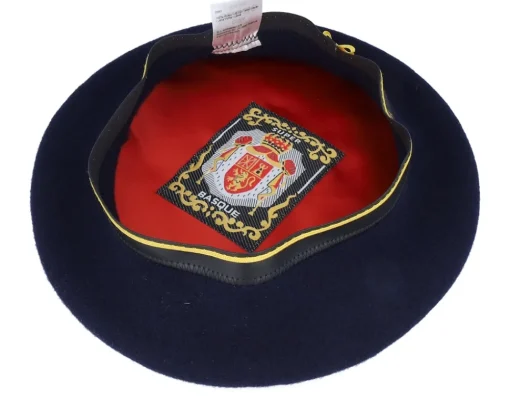 Fashion MJM Hats Basque Wool Navy Beret -