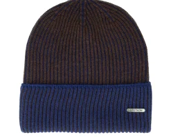 Online Stetson Beanie Merino Wool-62 Royal/Black Cuff -