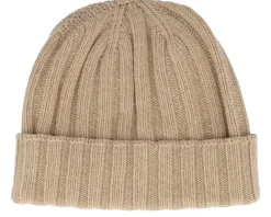 Online MJM Hats Beanie Soft Rec Cashmere/Wool Camel Cuff - Beige