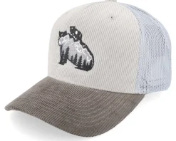 Trucker-Wild Spirit Bear & Nature Cord Grey/Darkgrey Trucker -