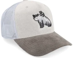 Trucker-Wild Spirit Bear & Nature Cord Grey/Darkgrey Trucker -