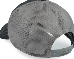 Trucker-Wild Spirit Bear Engraved 112 Split Black/Charcoal Trucker -