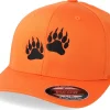 New Hunter Bear Prints Orange Flexfit -