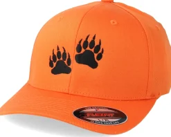 New Hunter Bear Prints Orange Flexfit -