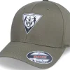 Clearance Iconic Bear Roar Geometric Olive Flexfit -