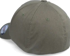 Clearance Iconic Bear Roar Geometric Olive Flexfit -
