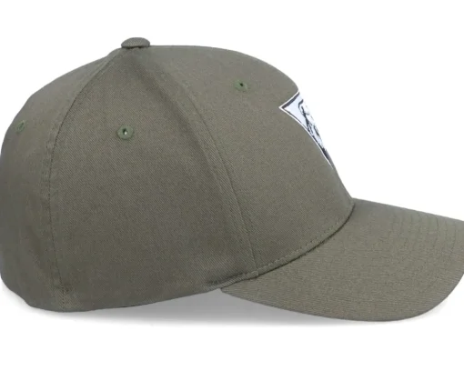 Clearance Iconic Bear Roar Geometric Olive Flexfit -