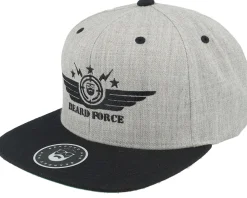 Snapback-Bearded Man Beard Force Grey/Black Snapback -