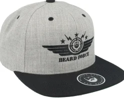 Snapback-Bearded Man Beard Force Grey/Black Snapback -