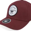 New Bearded Man Beard Logo R Wooly Combed Maroon Flexfit - Red