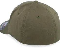 Online Army Head Bearded Army Skull Wooly Combed Olive Flexfit -