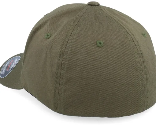 Online Army Head Bearded Army Skull Wooly Combed Olive Flexfit -
