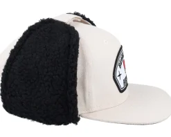 Earflap-Bearded Man Bearded Boxing Gym Canvas Beige/Black Earflap -